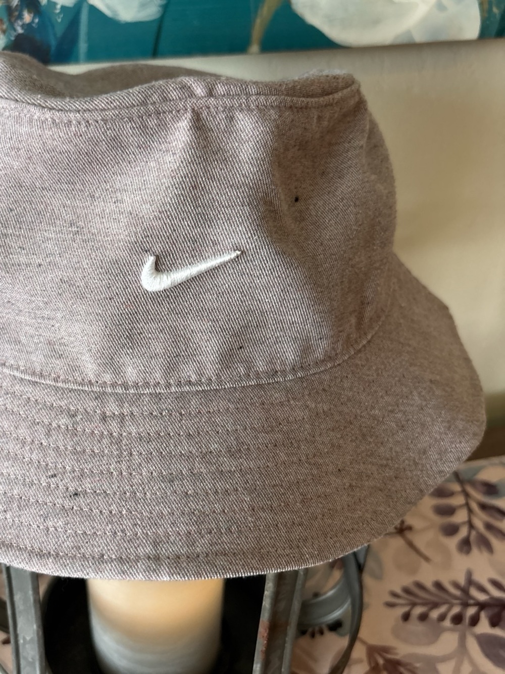 Nike Bucket Hat with White Swoosh